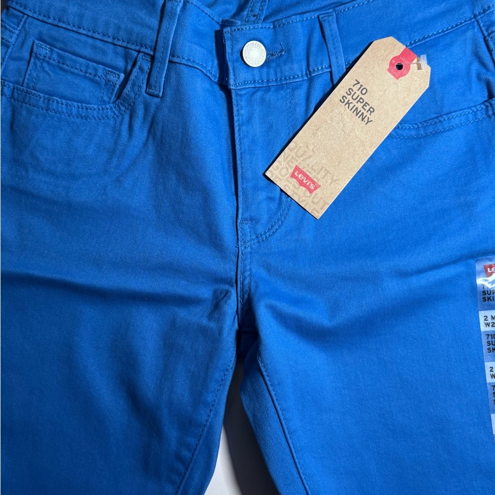 Levi's Vibrant Blue 710 Super Skinny Women’s Denim